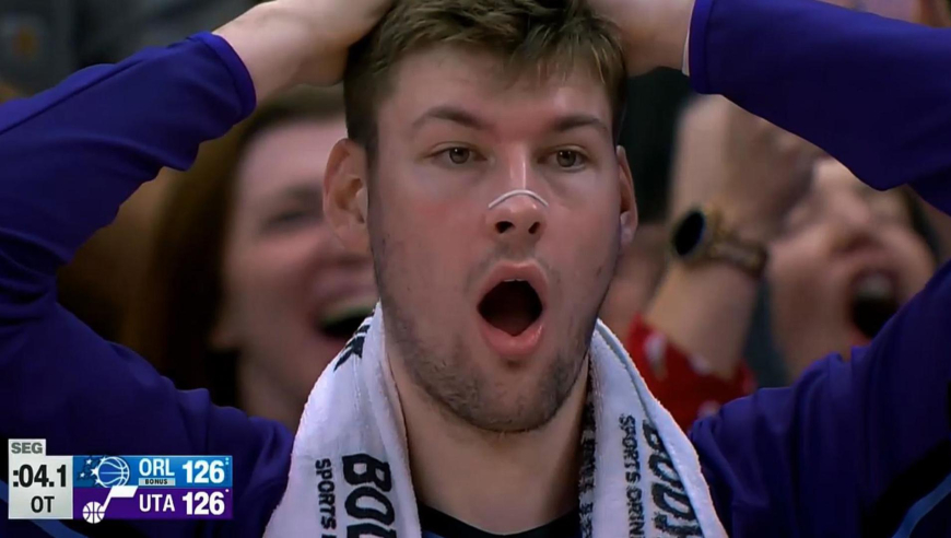 这什么神仙剧情！爵士小乔治3+1本该绝杀 魔术贝恩漫步上篮定胜局