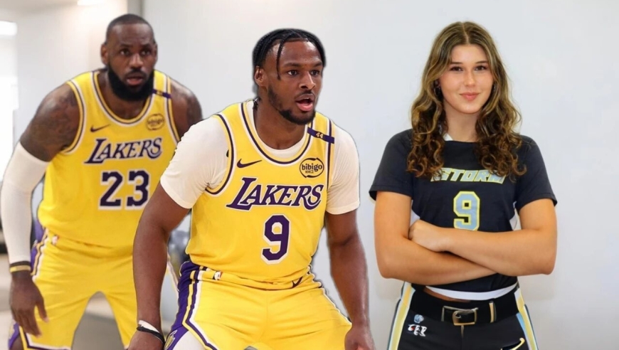 场上场下都尴尬，詹姆斯父子被曝搭讪女网红，还是一位拳击模特