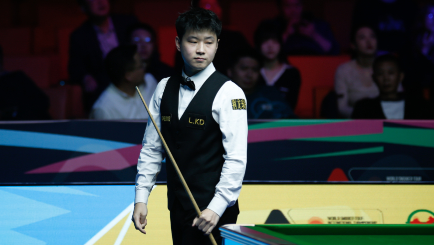 赵心童15红14黑狂轰145分 光速出杆太强了