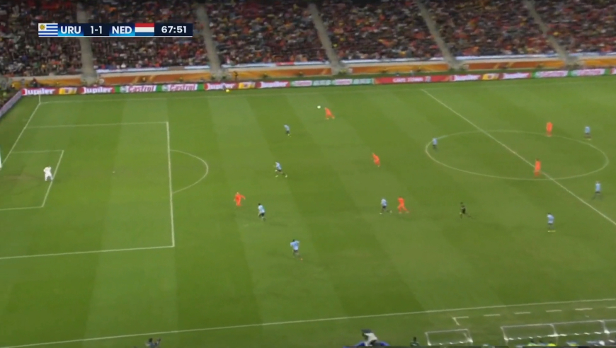 体坛记忆｜2010南非世界杯半决赛【乌拉圭vs荷兰】苏牙缺席，弗兰世界波