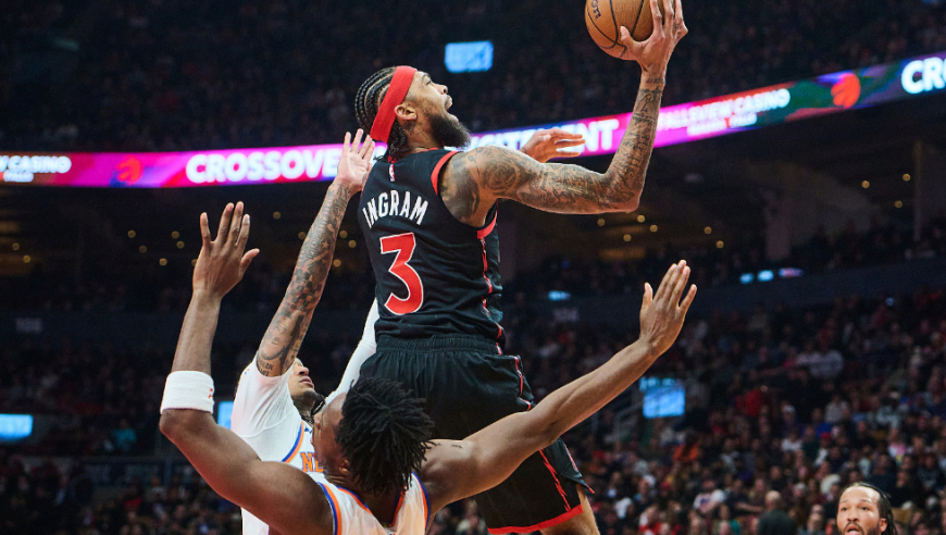 科比门徒+小杜兰特！猛龙英格拉姆vs尼克斯31分集锦：跳投美如画