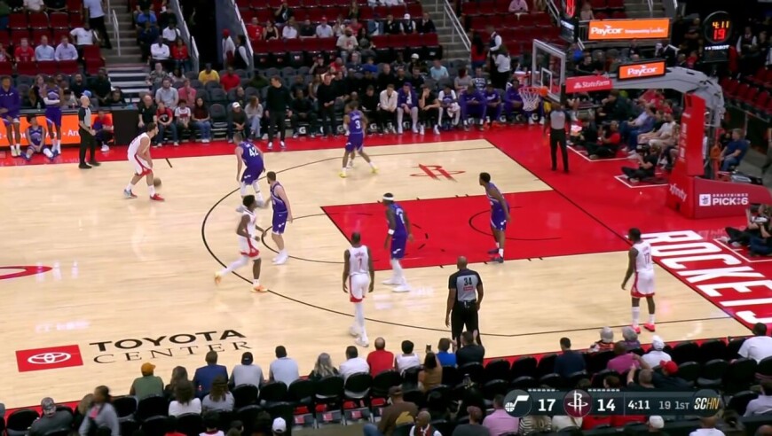 【回放】 NBA季前赛：爵士vs火箭第1节中文解说回放