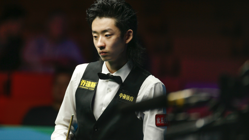 2025英锦赛 吴宜泽疯狂冲击首杆147 黑球意难平