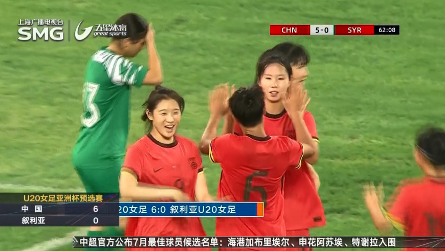 上海女足小将抢眼 U20女足亚洲杯中国队开门红