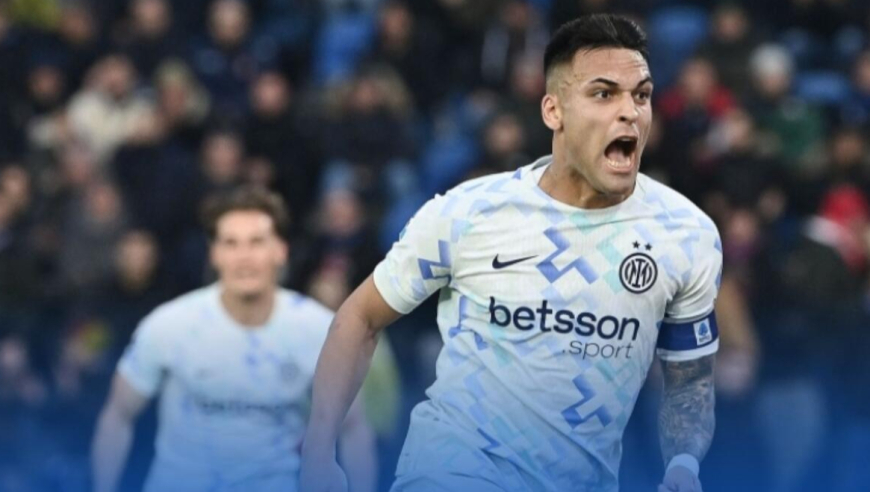 意甲-距榜首1分！国米2-0比萨终结连败，劳塔罗双响+创攻破29队纪录