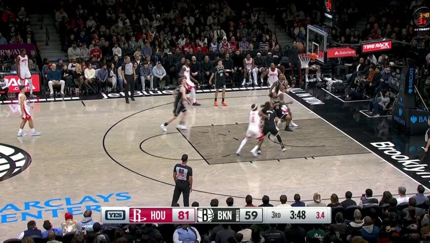 【集锦】火箭120-96篮网 火箭全民皆兵6人上双赢下新年开门红