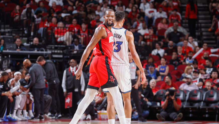 火箭加时胜魔术关键球合集：杜兰特两度关键球 申京0.2秒绝平