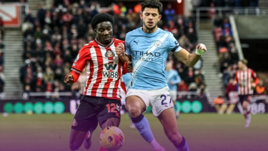 英超-圆蛋大战！曼城0-0桑德兰落后阿森纳4分！B席进球被吹，萨维尼奥两失良机