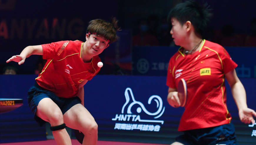 王楚钦孙颖莎vs日本第三局全程：5-6落后 看莎头一波带走比赛