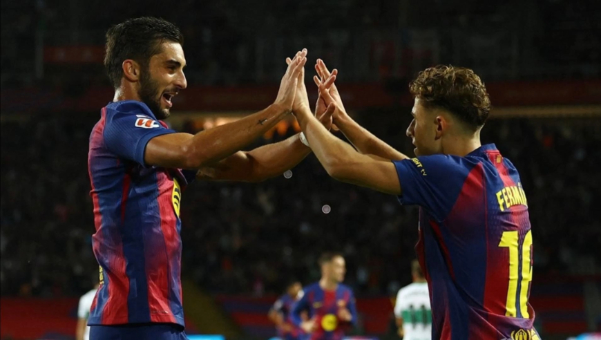 亚马尔破僵 拉什福德精彩爆杠！巴萨三叉戟轮番发威：拿捏升班马