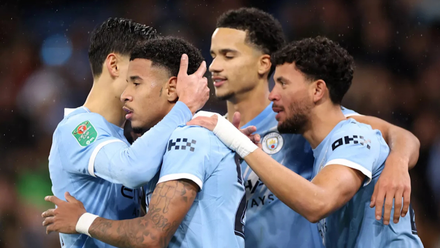 联赛杯：曼城2-0布伦特福德 谢尔基远射破门萨维尼奥建功