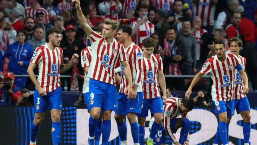 欧冠-晋级16强！马竞4-1总比分7-4布鲁日，将战利物浦或热刺，瑟尔洛特戴帽