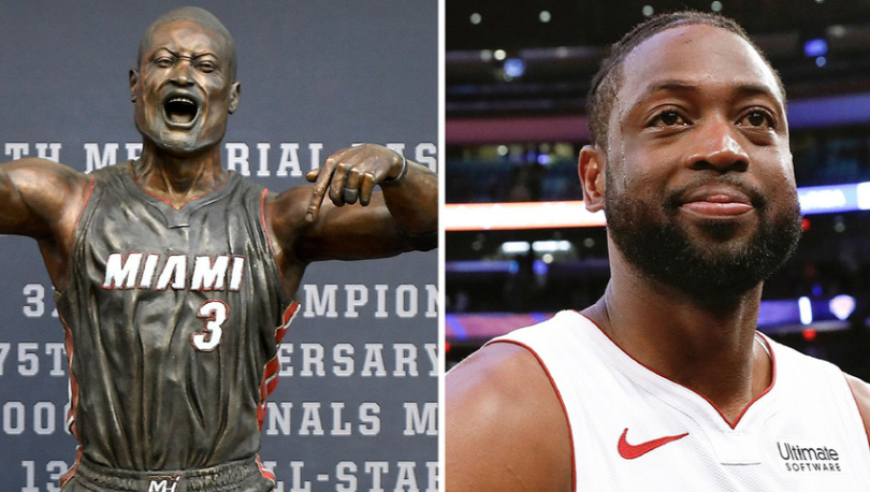 韦德再谈雕像争议：从泥塑到铜像变化很大 乔丹雕像的脸也不像乔丹