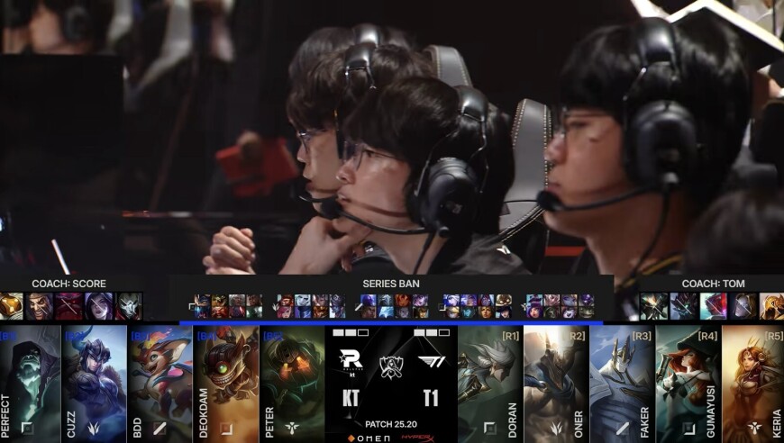 历史首次三连冠！T1 3-2战胜KT夺得2025全球总决赛冠军