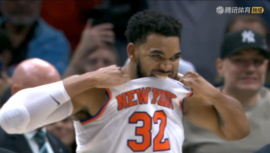 尼克斯热火最后40秒！尼克斯绝平被吹无效 唐斯绝平打铁怒撕球衣