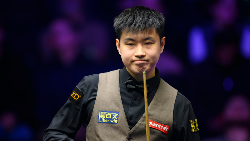 2:2决胜局 赵心童12秒出杆光速清台轰破百 十分流畅