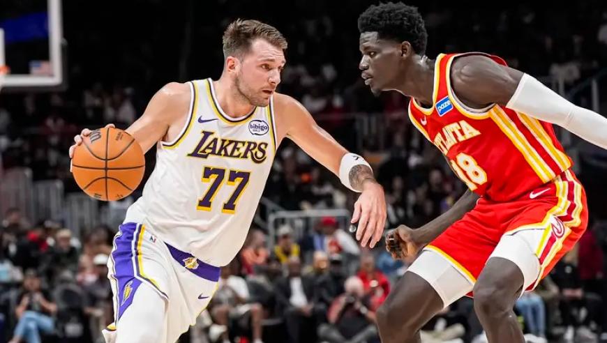 湖人爆冷惨败！东契奇22+11艾顿犯错，老鹰新秀爆发，布朗尼创新高