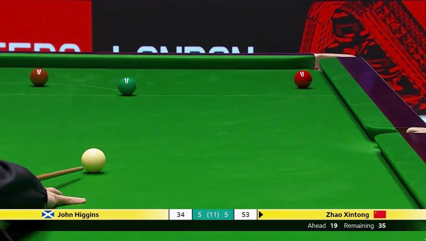 一杆致命失误！希金斯死里逃生，赵心童决胜局痛失好局