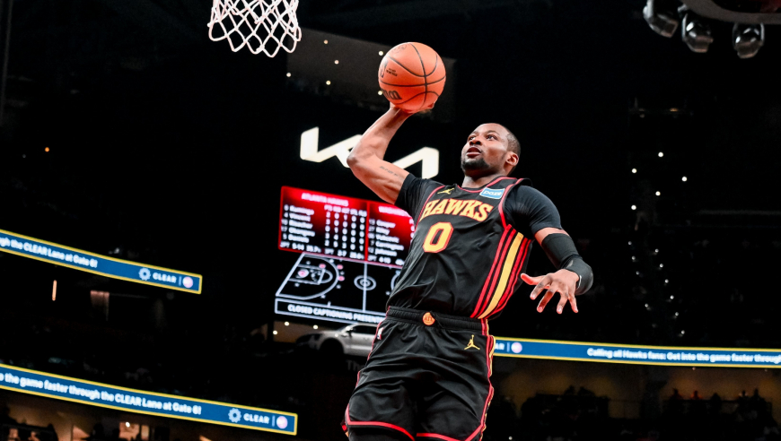 老鹰首秀！库明加狂轰27+7多次咧嘴大笑 被勇士交易后首秀太完美