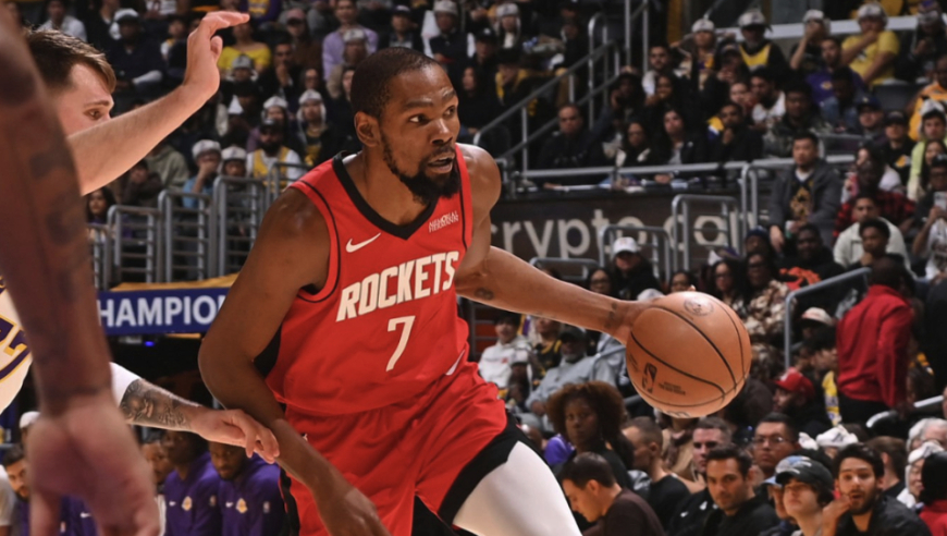 杜兰特率火箭大胜湖人！14中8高效贡献25+9 激情对飙詹姆斯东契奇