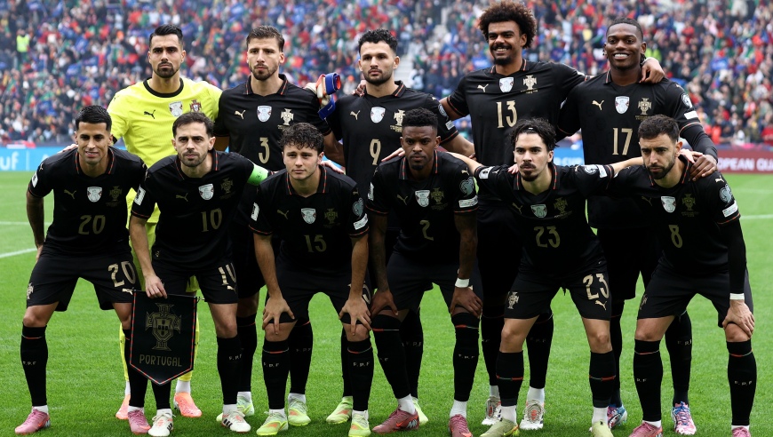 C罗缺席葡萄牙队9比1大胜，B费和内维斯帽子戏法，任意球十分角精彩得分