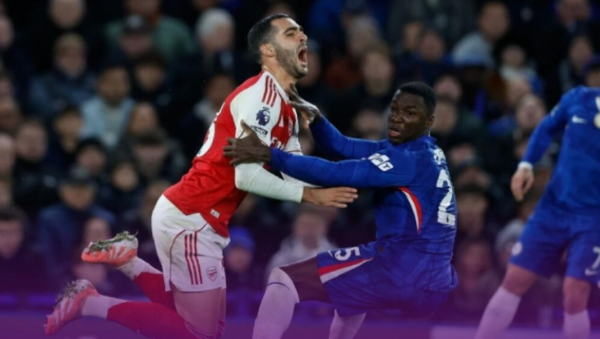 英超-十人切尔西1-1阿森纳，凯塞多直红，查洛巴、梅里诺破门，枪手5分领跑