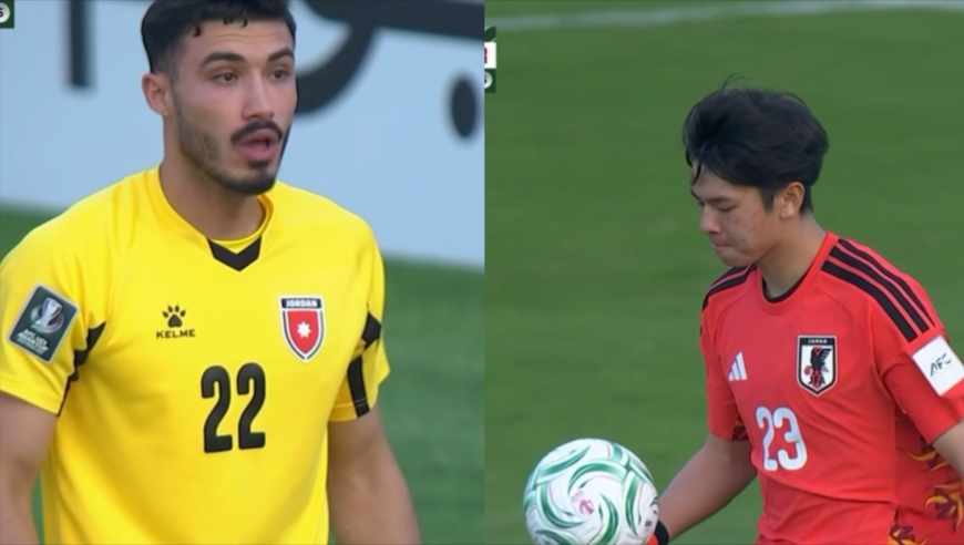 约旦门将活久见般扑点失败！回看单场五大名场面：日本门将两扑点