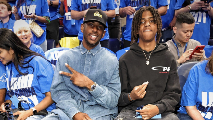 NBA社交圈：保罗携儿子莅临总决赛G2现场 东契奇祝福尼尔森获奖