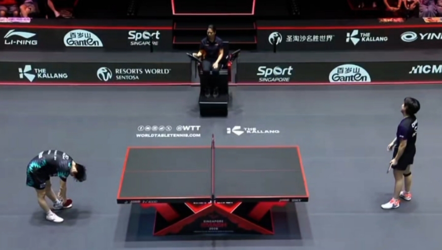 面对裁判多次判罚王楚钦为了让对手早点休息选择放弃挑战！大格局让人佩服