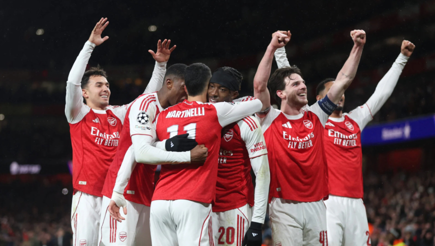 强到离谱！慢镜还原阿森纳3粒神仙球斩欧冠六连胜，阿森纳3-0布鲁日