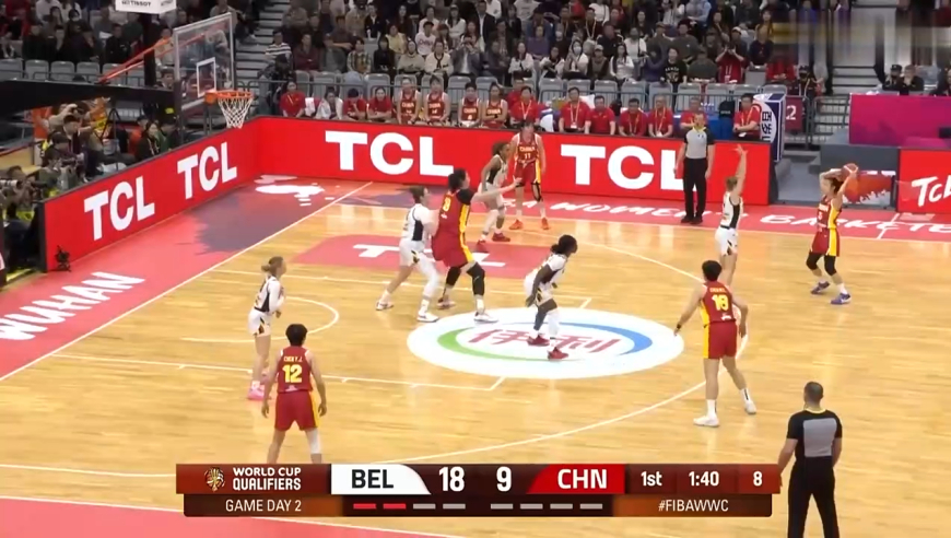 张子宇这球太炸裂了！比利时女篮集体傻眼，中国女篮全队沸腾！