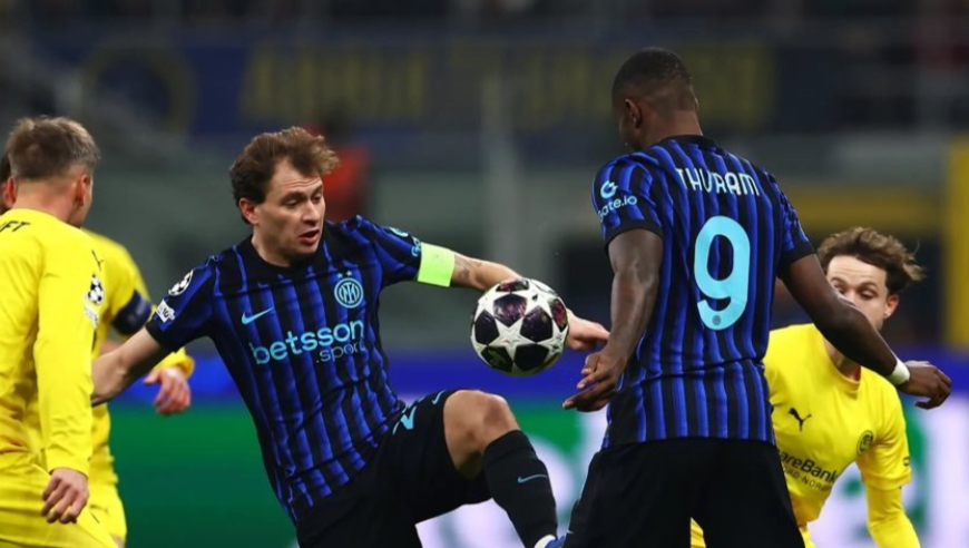 欧冠：阿坎吉致命失误 巴斯托尼破门难救主 国米2-5博德闪耀无缘16强