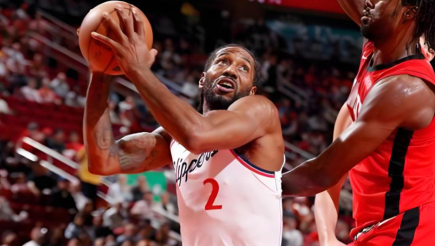 快船战神！莱昂纳德vs火箭27分12篮板集锦：招牌单打后仰2+1绝杀