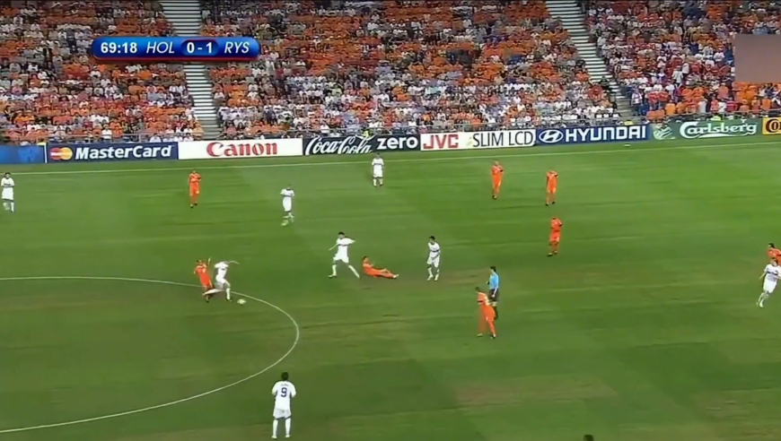 体坛记忆｜2008欧洲杯荷兰vs俄罗斯，阿尔沙文一传一射，116分钟成为郁金香的梦魇
