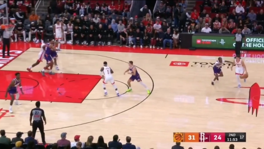 绝地大反击！火箭第2节狂轰44分逆转太阳，杜兰特连续不讲理干拔引爆全场