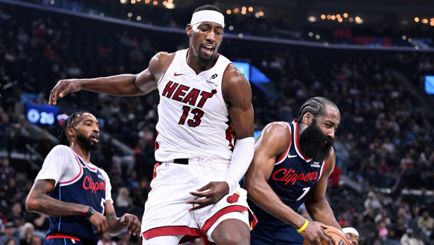 快船热火最后2分钟全过程：哈登关键三分续命 小卡错失绝杀懊恼离场