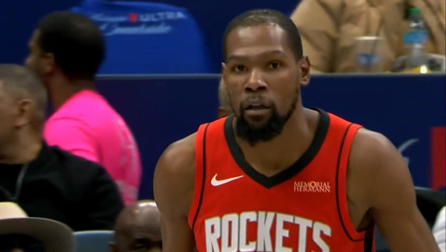 持续火三疯！奇才疯狂反扑 杜兰特死神跳投助火箭回应10-0再拉开分差