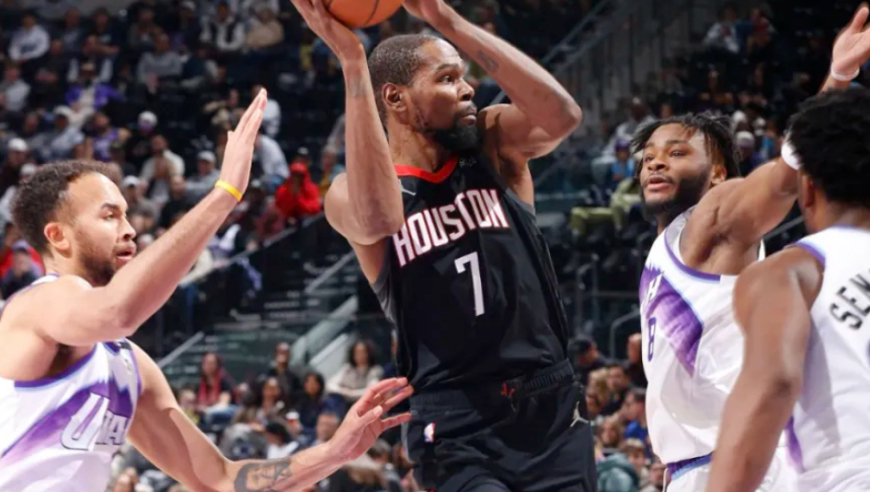 火箭29分大胜，杜兰特砍25分！最强五虎出炉，一战可以看清三个事实
