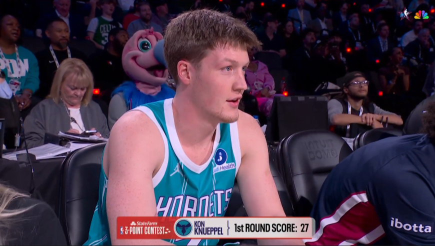 首次参赛就这么准？克努佩尔三分大赛首轮完整版 命中4记球拿到27分