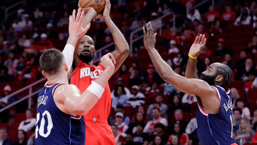 巴图姆发球致命失误！阿门末节12分擒快船 哈登22+7杜兰特16分