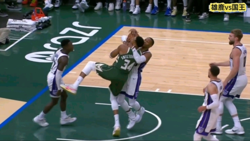 激战时刻｜回顾雄鹿战国王两大冲突 威少抱住字母哥抢球太凶狠
