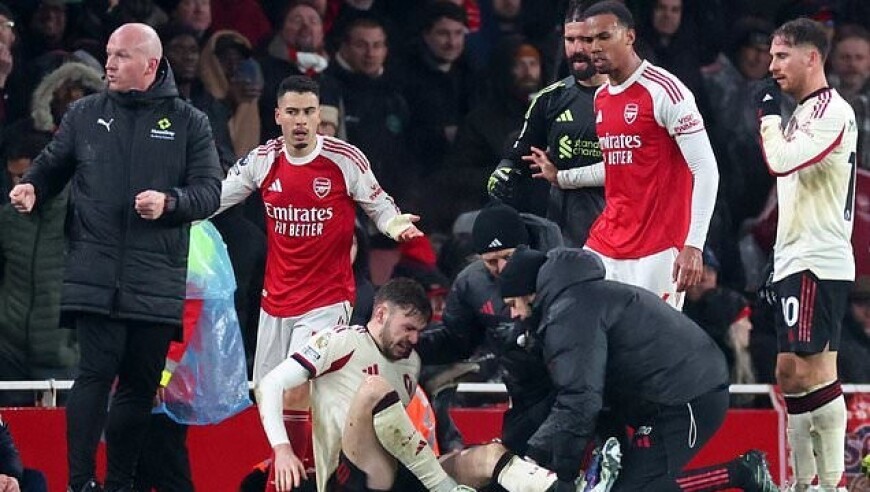 马丁内利：我给布拉德利发信息道歉了，当时不知道他严重受伤