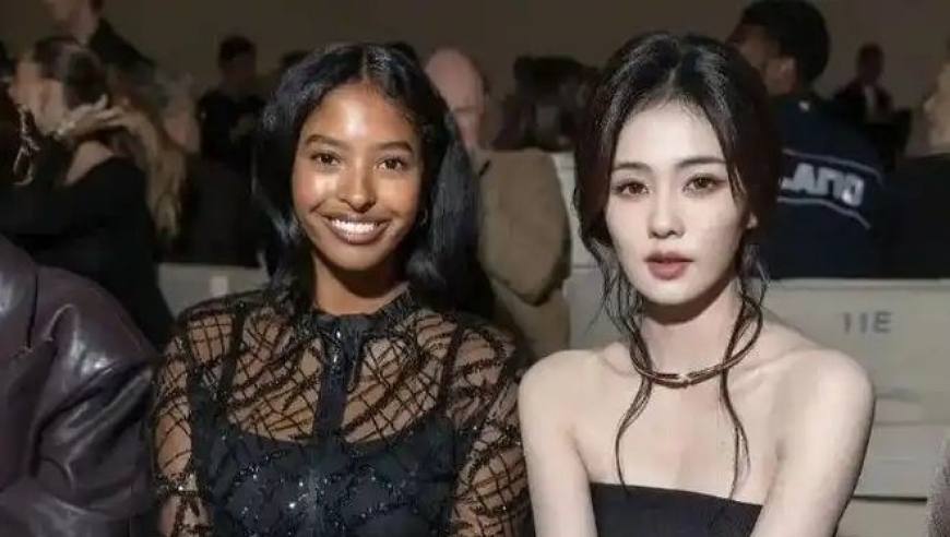 科比大女儿与白鹿一同参加米兰时装周！长大后的娜塔莉莎太美了