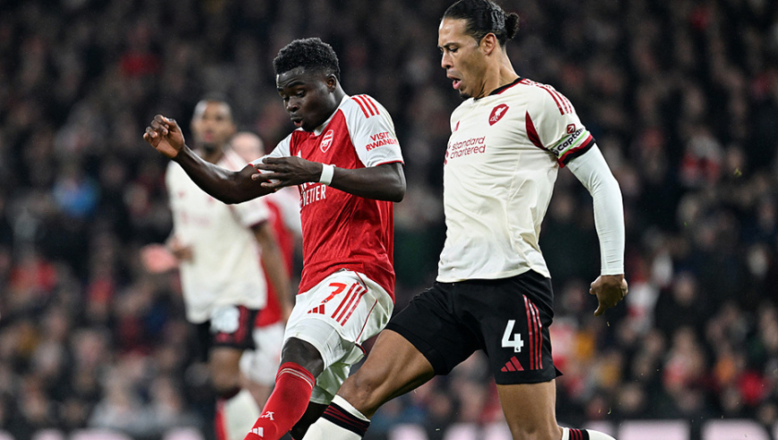 英超：阿森纳0-0利物浦 枪手7连胜终结仍6分领跑 红军3连平+0射正