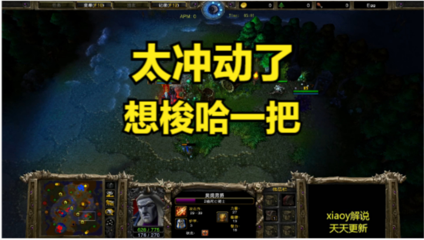 太冲动了 想梭哈一把 魔兽争霸xiaoy解说lyn LabyRinth