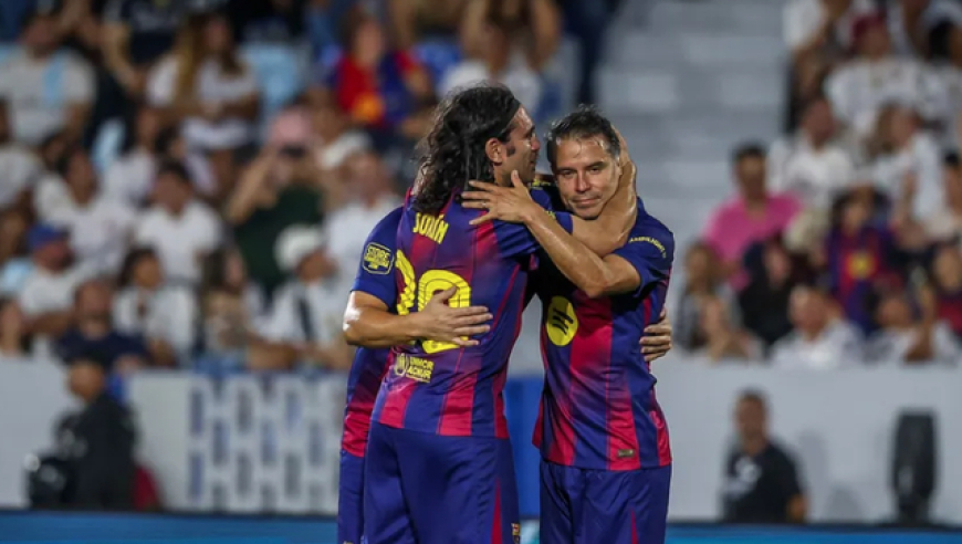 2-0！巴萨传奇击败皇马：兔子单刀+双响 67岁老人戏耍佩佩