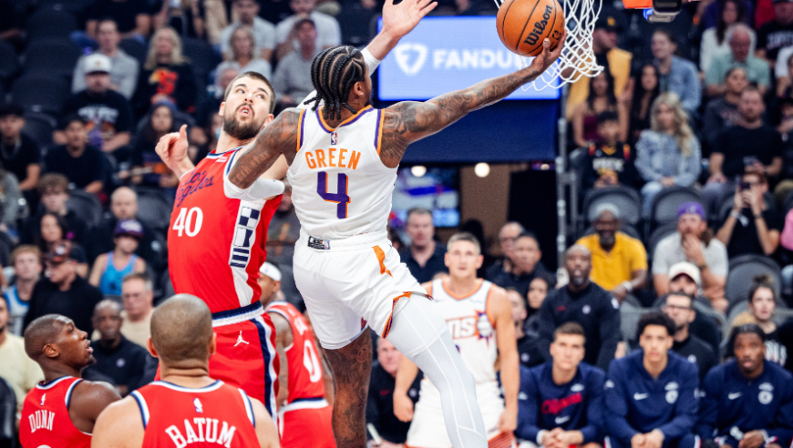 格林首秀29+6三分！卡登缺席快船惨败太阳 布克24分祖巴茨23+11