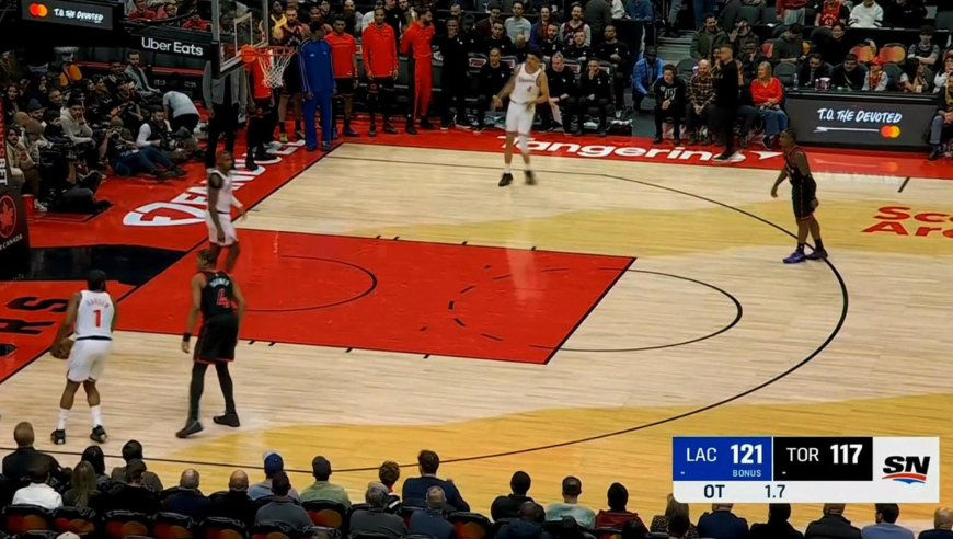 快船猛龙末节+加时赛生死时刻：猛龙一分未得 哈登错失绝杀+关键中投