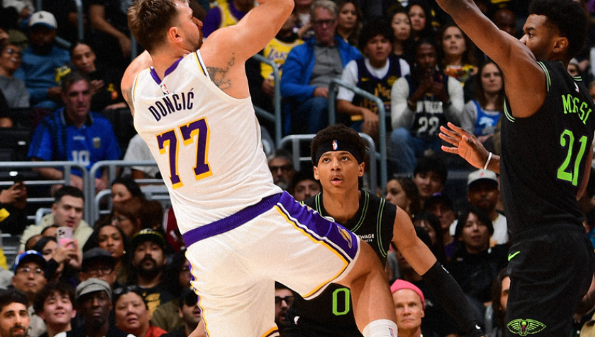 湖人7连胜！东契奇34+12超越老詹，里夫斯33分12罚，艾顿22+12首发第二