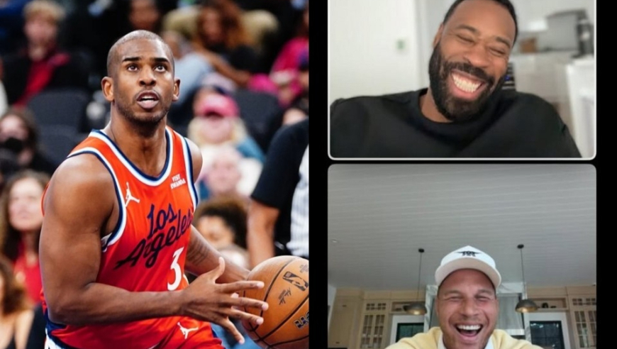 保罗与快船分手后首次更新社媒：和格里芬小乔丹连线 三人笑容满面